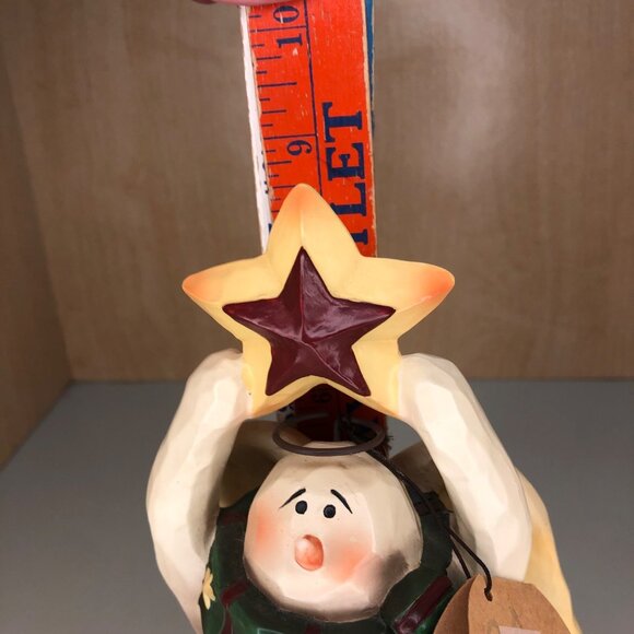 Star Light Angels Snowman "Jesus is the light of the World"  Vintage - Picture 7 of 8